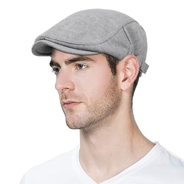 2019-nouveau-homme-bérets-coton-britannique-Vintage-casquettes-plates-Gatsby-mâle-solide-gris-noir-printemps-automne-hiver-réglable-pilote-chapeaux