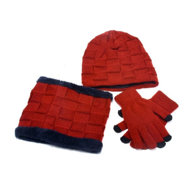 Chapeau-pour-hommes,-bonnet-épais,-tricoté,-couvre-chef,-chaud,-bonnet-de-Ski,-écharpe-ou-gants,-pour-l'hiver