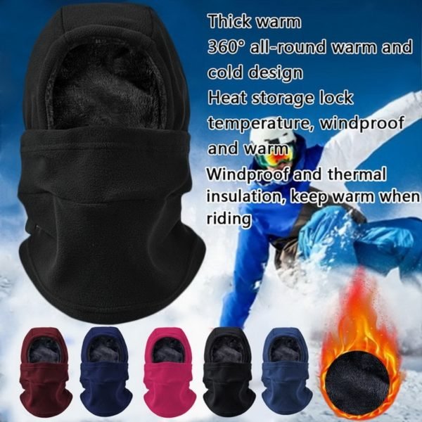 Bonnet de velours thermique | chapeau cagoule protection oreille