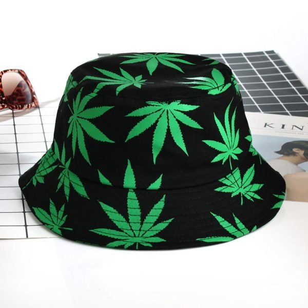 chapeau de pêche femmes hommes | chapeau feuille de cannabis