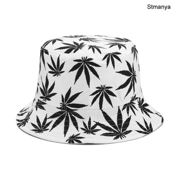 Nouveau-coton-chapeau-de-pêche-femmes-hommes-Hip-Hop-casquette-Couple-feuille-d'érable-Panama-seau-chapeau-soleil-plat-haut-pêcheur-chapeaux-casquettes-Boonie-cadeau