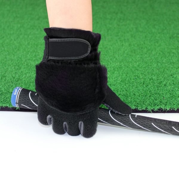 Gants de Golf hiver pour femmes, gants Fourrure de lapin artificielle