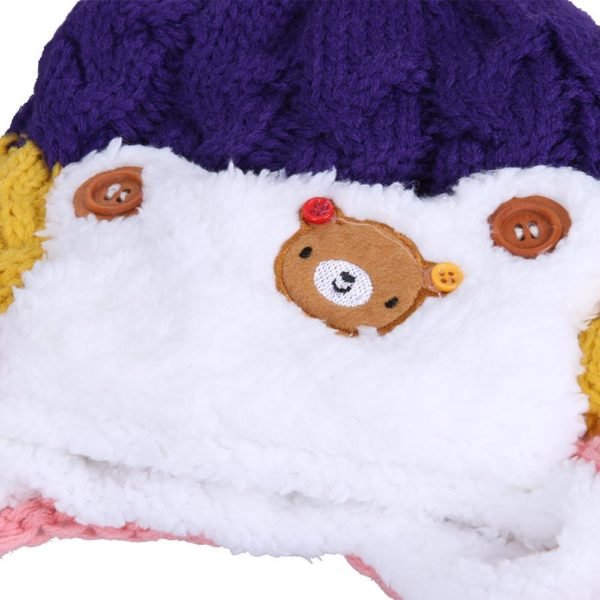 Bonnet cagoule tricotée pour enfants