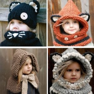 Chapeau en tricot pour enfants