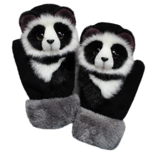 Femmes-hommes-hiver-gants-tricotés-mignon-3D-moelleux-dessin-animé-Animal-mitaines-thermiques-X5XA